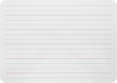 Veemoon Tableau Blanc Double Face Effaçable à Sec Petit Format Lignes Éducatives Lignes Cases Tableau Écriture Réutilisable pour École et Apprentissage Garçon Fille