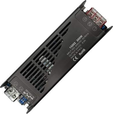 gloca Alimentatore Dimmerabile 24V, Trasformatore AC 200-240V a DC 24V Regolabile, Certificato CE RoHS, per Strisce LED e Illuminazione (200W 8.3A)