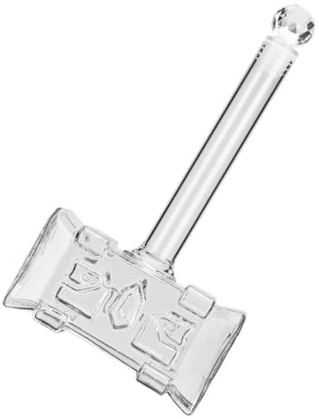 CAXUSD Decantador de Vino Creativo Forma de Martillo de Vidrio de Borosilicato de 400ml, Fácil de Transportar y Almacenar para Decoración y Bar