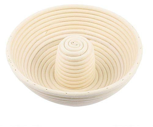 Suneast Brot Teig Gärkörbchen Ring Ideale Gärkorb Brotform aus Natürlichem Peddigrohr Proof Korb - 29X6.5cm