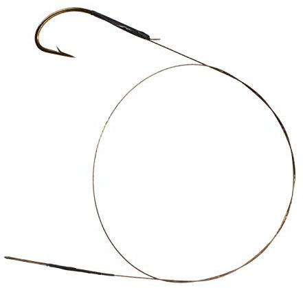 2 x Stahlvorfach 30 cm mit Haken # 2/0 und Schlaufe Zandervorfach Hechtvorfach