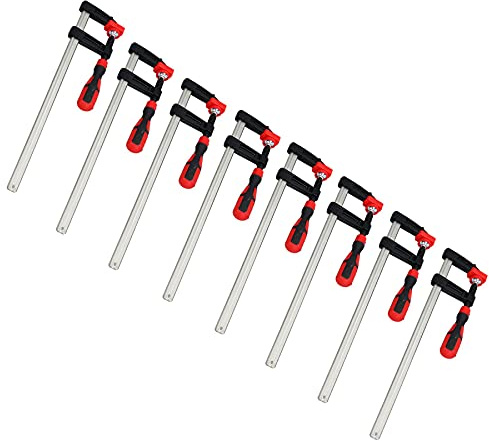 300mm x 50mm Sliding F Clamp Bar Profile Holder Fastener Fastening Fast Grip 8pk