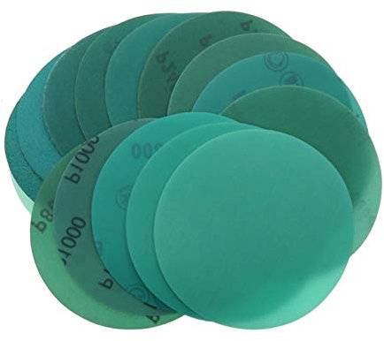 Polishing, Sanding Sandpaper 20 Sheets Of 5 Inch 125 Mm 60 To 2000 H Hook And Loop Green Film Sandpaper (Grit : 80)