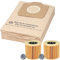 20 bolsas de aspiradora + 2 filtros para aspiradoras Karcher WD3 y MV3. Alternativa para 6.959-130.0 (bolsa) y 6.414-552.0 (filtro de cartucho)