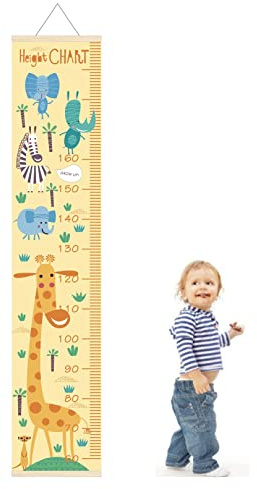Wachstum Messlatte Wandbehang Dekorative Messlatten, Wall Chart Höhe Diagramm Messleiste für Mädchen Junge Nette Wandaufkleber Home Raumdekoration (Giraffe)