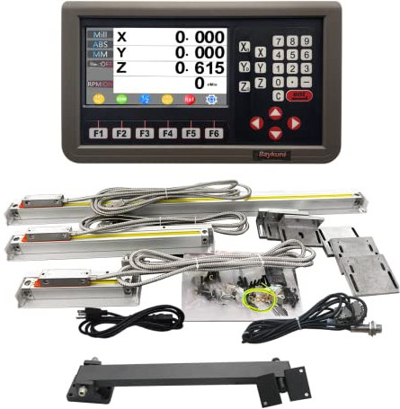 170mm 320mm 570mm Glass Linear Scale IP55 3 Axis DRO Digital Readout Mill Milling Machine US Stock