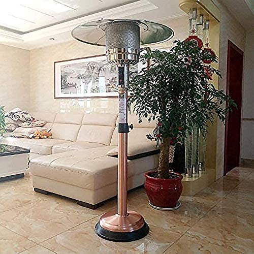 Chauffage d'extérieur pour terrasse, chauffage au sol en acier inoxydable, protection de sécurité, grande surface commerciale pour une utilisation en extérieur ou en intérieur, gaz naturel little