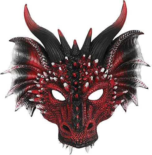 Halloween Dragon Maske Lustige Dinosauriermaske Carniva Maske Männer Frauen Kostüm Maske Masquerad Dress Up Party Maske