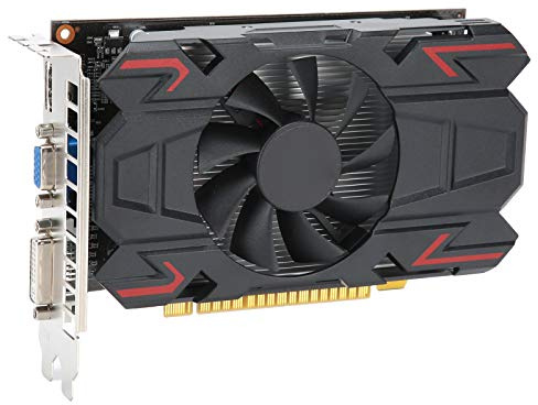 Tosuny Tarjeta Gráfica ATI HD6770 4GB para Computadora PC 128Bit DDR5, Tarjeta de Video para PCI Express 2.0, Accesorios de Red para Tarjetas Gráficas de Computadora