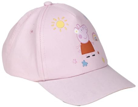 CERDÁ LIFE'S LITTLE MOMENTS Peppa Pig Kindermütze - Farbe rosa - Größe 54 cm - Kindermütze - Hergestellt aus 100% Baumwolle - Peppa Pig Aufdruck - Original Produkt entworfen in Spanien