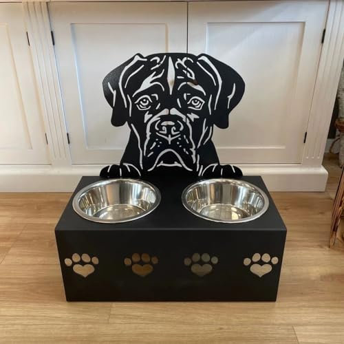 Gamelles personnalisées pour chiens de petite taille, en acier inoxydable (bergers allemands)
