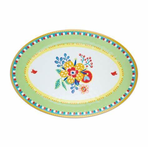 VASSOIO OVALE BACI MILANO MAMMA MIA - LAVABILE IN LAVASTOVIGLIE - 50x35cm