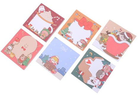 PLAFOPE 12stücke Teiliges Weihnachts-notizen Selbstklebend Pastellfarben Kreative Memofolien Für Büro Schule Und Studium Für Weihnachten Mit Angenehmem Schreibmaterial