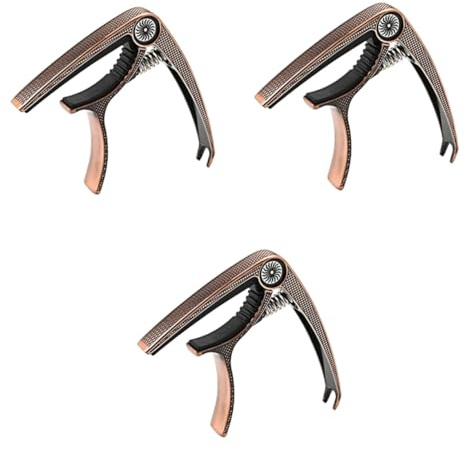 VICASKY 3stücke Gitarre Kapodaster Aus Metall Praktischer Tragbarer Capo Für Akustische Und Klassische Gitarren Hohe Elastizität Schnelles Anpassen Und Positionieren Robustes Design
