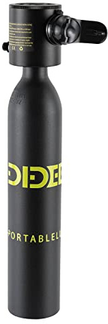 Alnemy Mini bouteille d'oxygène de plongée 0,5 l, équipement de plongée, jauge de pression étanche, kit de plongée avec réservoir d'oxygène, pression maximale 20 PMA