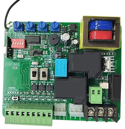 Apriporta del garage, Pannello di controllo della porta del garage della porta scorrevole Finecorsa magnetico a molla disponibile con funzione di ritardo CA,Apricancello automatico(Board 4remote)