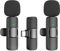 Microfono Inalambrico para iPhone/iOS/Android/PC/Laptop, Micrófono Lavalier Inalámbrico para Móvil Portátil, Bluetooth Micrófono para Facebook, Youtube, Twitter (por Tipo-C)