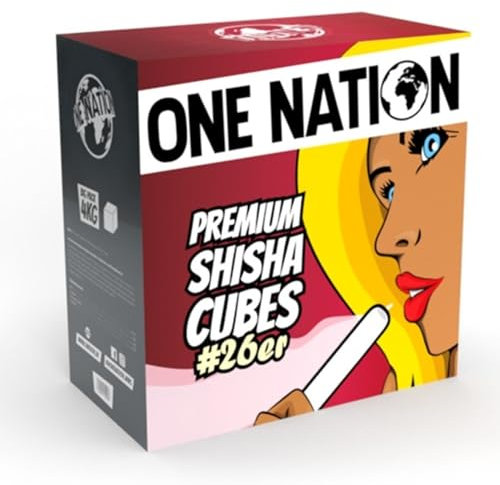 ONE Nation - Carbón de coco natural de primera calidad, carbón de coco y carbón de coco, briquetas de cáscara de coco, cubitos de carbón para barbacoa, sabor neutro, larga duración de combustión (2,