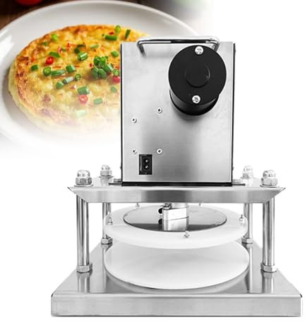 Pizza Dough Roller Electric Stainless Steel - Adjustable Electric Rolling Pin for Easy Pasta and Pizza Making - Easy to Clean Dough Press Machine