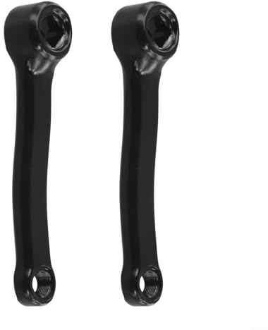 Juego de bielas para bicicleta estática de 127 mm, bielas izquierda y derecha de hierro para todos los niveles de fitness (manivela izquierda + derecha)