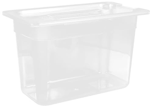 DEARMAMY Contenitore per Cottura Lenta Trasparente con Alta Tenuta Custodia Pratica per Slow Cooker Sous Vide Riduce Evaporazione Acqua e Consente Cottura Prolungata Adatto per Carne e