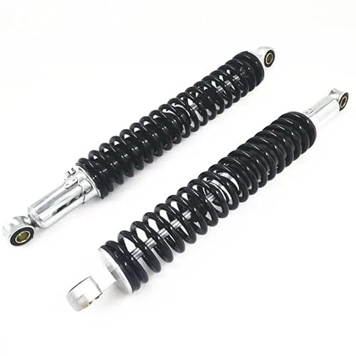 Siuprajsy Universal Stoßdämpfer Federung 7mm Feder 400MM Aufhängung für XL185 XL125 RM125 JH125L JH150 125GY Dirt Bikes Straßenrad ATV Motorrad Schwarz