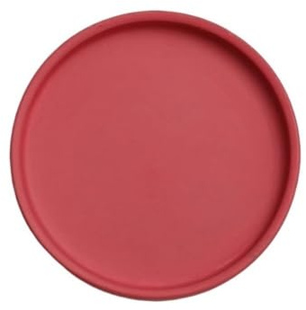 changgengyi Pflanzschale Gießkannen for Keramikpflanzen, runde Blumentopfuntersetzer for Wohnzimmer und Balkon(Red,XL)