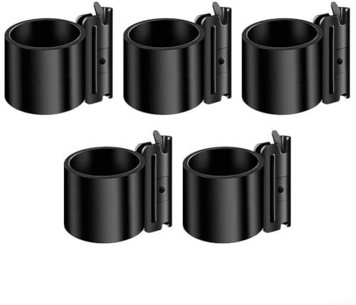 Set di 5 supporti in metallo resistente con clip a molla per organizzare accessori per rimorchi come rastrelli, pale e martelli, supporta carichi fino a 272,2 kg