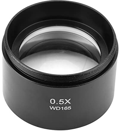 Yctze Objectif de Microscope Stéréo Auxiliaire KP.5X pour Microscope Vidéo Industriel Objectif de Montage de 48 Mm, de, de Stéréo, Auxiliaire
