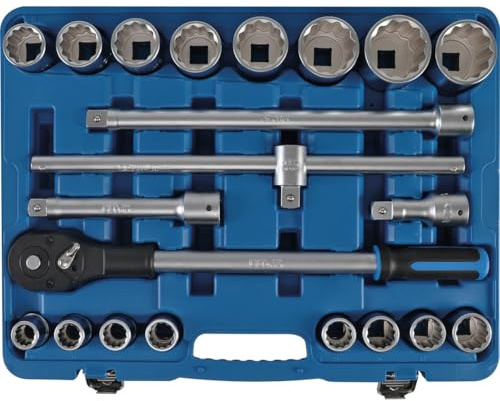 COFFRET DOUILLES CV 12 PANS 19 A 50 MM 3/4 CLIQUET ET ACCESSOIRES
