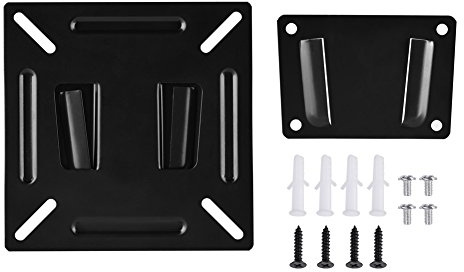 VBESTLIFE TV Monitor Wall-mounted Stand Bracket Holder for 12-24 Inch LCD LED Monitor TV PC Screen Mounting