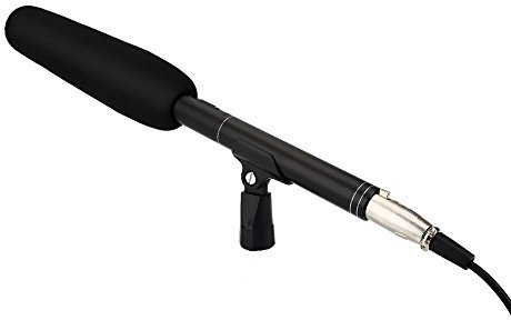 Asixx Microfono Intervista, Microfono per intervista professionale Condensatore unidirezionale Uni-direzionale, alta sensibilità e alta fedeltà per videocamere DV DSLR