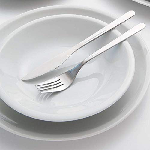 Assiette plate porcelaine blanche x 6- D 27 cm - Roma