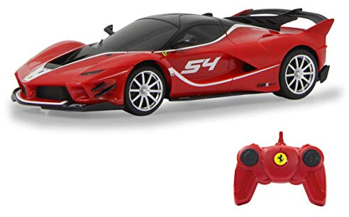 JAMARA 405185 - Ferrari FXX K Evo 1:24 2,4GHz - offiziell lizenziert, bis zu 1 Stunde Fahrzeit bei ca. 9 Km/h, perfekt nachgebildete Details, hochwertige Verarbeitung