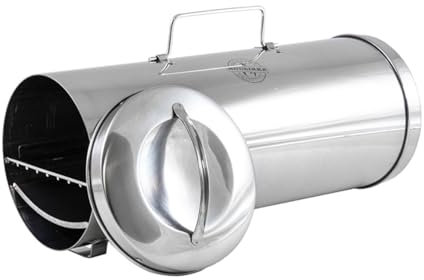 MUURIKKA Fisch Räucherofen, Tragbarer Smoker, Räucherbox Camping, Outdoor, Survival, kompakter Edelstahl Mini Räucher, Leightweight, Outdoorküche, Fish & Fleisch, Zubehör für Gasgrilll