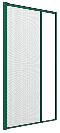 Zanzanet Zanzariera laterale orizzontale su misura porta finestra scorrevole avvolgibile rullo a molla guida calpestabile cassonetto 50mm personalizzabile colori e reti Made in Italy Verde
