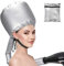Gorro tipo casco para secar el pelo, Welltop gorro de secado suave, vaporizador de pelo ajustable sin manos, utilizado para secar, peinar, rizar y acondicionar profundamente