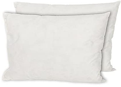 MSS e.K. 2er Set Federkissen | Größe: 35 x 40 cm | Füllgewicht: je 250 Gramm | 100% Baumwolle | kein Lebendrupf | Kissenfüllung | NOMITE Zertifiziert - milbenfrei | schadstoffgeprüft