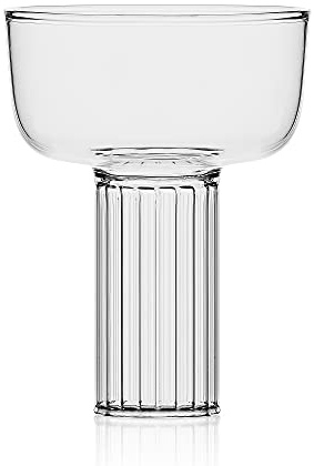 Ichendorf Milano Coppa Trasparente | Collezione Liberta | 28 cl | Vetro Borosilicato | Fatto a Mano
