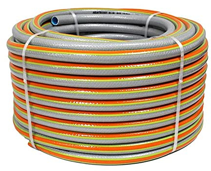 BONERVA | Manguera AQUATRICOT PLUS | Manguera de PVC con 5 capas para agua potable | USO ALIMENTARIO | 12 BAR Presión (25mm interior, 50 Metros rollo)