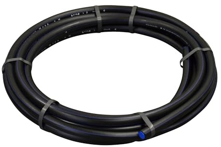 Jardibric - Tuyau Polyéthylène Eau Potable Ø 20 mm - 10 m - 16 Bars - Couronne PEHD Filet Bleu
