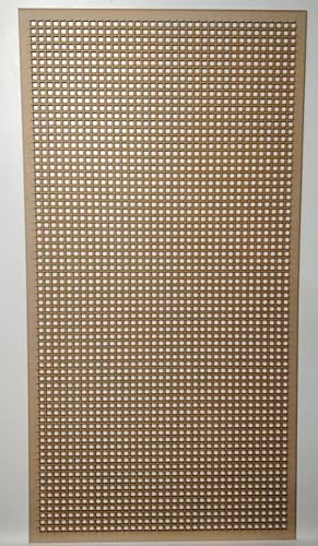 Dekoratives Abschirmgitter für Heizkörperschränke, perforiert, 6 mm dicke MDF-Platte (1200 mm x 620 mm), SQ56 Muster