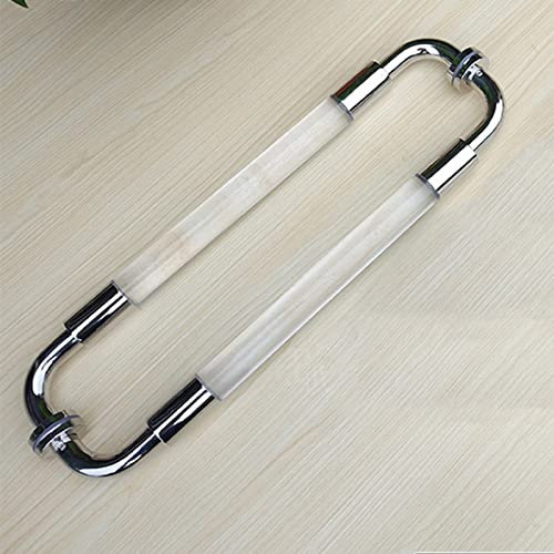 LEGZIT Klarer Acryl-Türgriff,moderner Back-to-Back-Griff aus Edelstahl,Lange Griffe für Push-Pull-Türen im Innen- und Außenbereich,Schiebetor (Size : 120cm/47 Holes Space)
