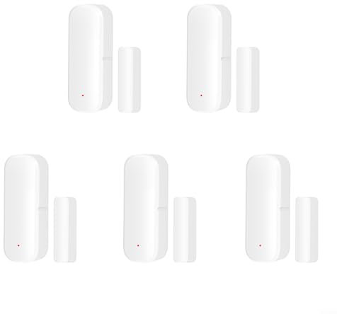 RANRAO para TUYA Smart WiFi Door Wi ndow Sensor, Smart Wi ndow Detector de alarma, WiFi Smart Door Sensor Imán de puerta con soporte de voz