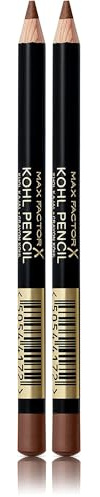 Max Factor Kohl Kajal Taupe 40 – Taupefarbener Kajal perfekt für Smokey Eyes – Lidstrich auftragen leicht gemacht – 1 x 4 ml (Packung mit 2)