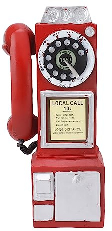 Téléphones Muraux Rétro, Modèle de Téléphone Fixe à Cadran Rotatif, Ornements Artisanaux à Suspendre au Mur, Accessoires de Téléphone Classiques Vintage, Décoration de Style
