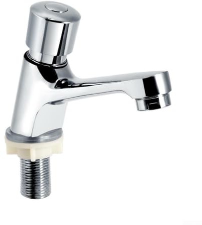 Robinet de toilette en laiton avec bouton poussoir à main pour urinoir et économie d'eau