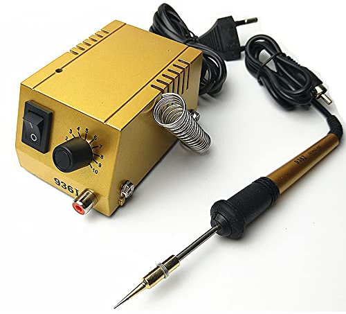 Lötstation 50-450°C lötkolben set mit Lötkolbengriff mit Lötkolbengriff Lötzinnhalter, 1-18V Mini Lötstation für Platinen LED SMD Bauteile