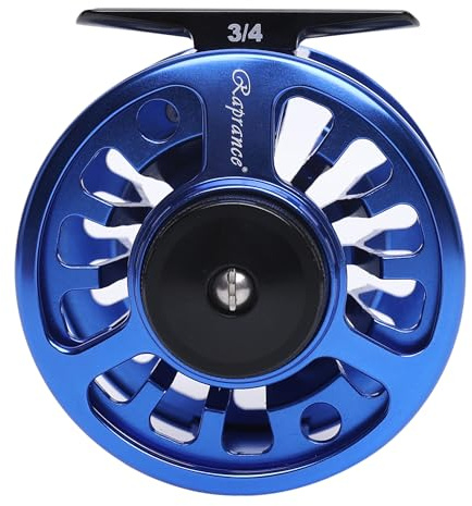Raprance Fly Fishing Reel,CNC-Machined Aluminum Alloy Fly Reel Large Arbor fly reel, 3/4, 5/6, 7/8 wt in Blue(5/6)