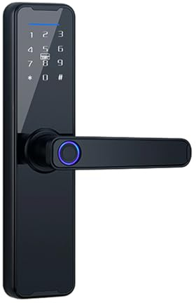 Irishom Smart Lock Fingerabdruckschloss Türschloss Tastatur Türschloss mit Griff Fingerabdruck Elektronisches Riegel-Türschloss Intelligentes Türschloss Kompatibe